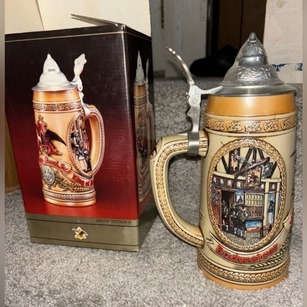 Anheuser-Busch J Series Limited Edition Ceramic Budweiser Beer Stein NIB